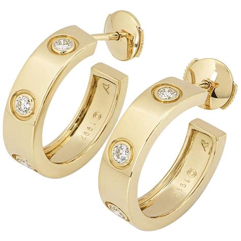 cartier love hoop earrings|Cartier love hoop earrings dupe.